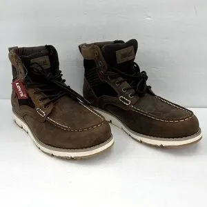 Levi's Shoes Levis Dawson Tumbled Upper Leather Boots Two Tone